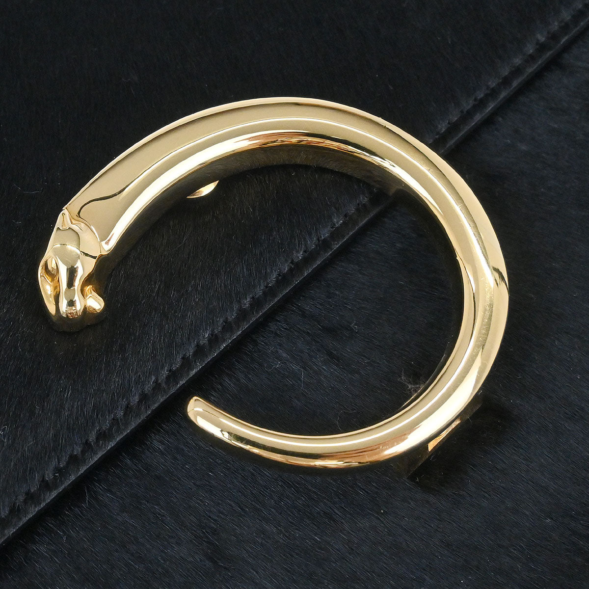 Cartier Black Pony Hair Panthere Handbag