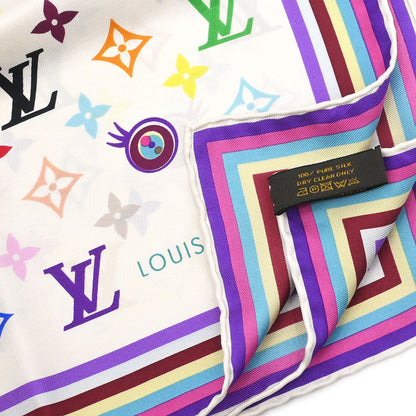 Louis Vuitton Scarf Takashi Murakami Eye Love Monogram M71917 Small Good