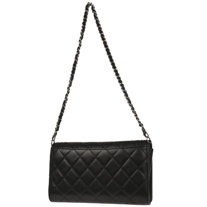 Boy Chanel 2014-2015 Black Lambskin Chain WOC Shoulder Bag