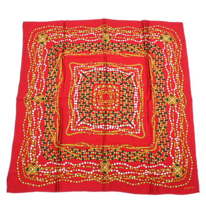 Chanel Red Scarf Small Good