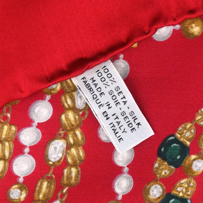 Chanel Red Scarf Small Good