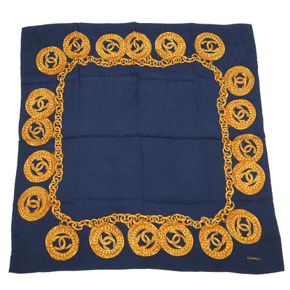 Chanel Navy Scarf Small Good