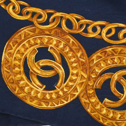 Chanel Navy Scarf Small Good