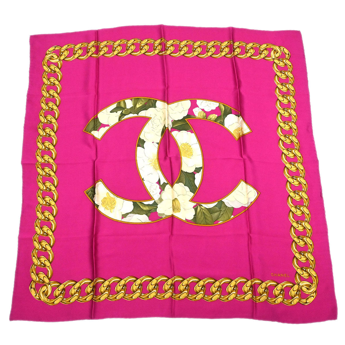Chanel Pink Scarf Small Good