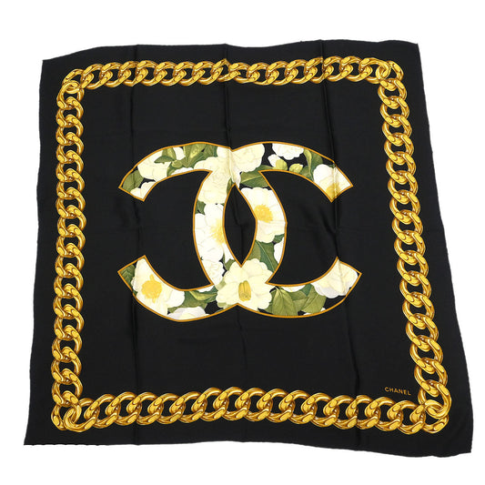 Chanel Black Scarf Small Good