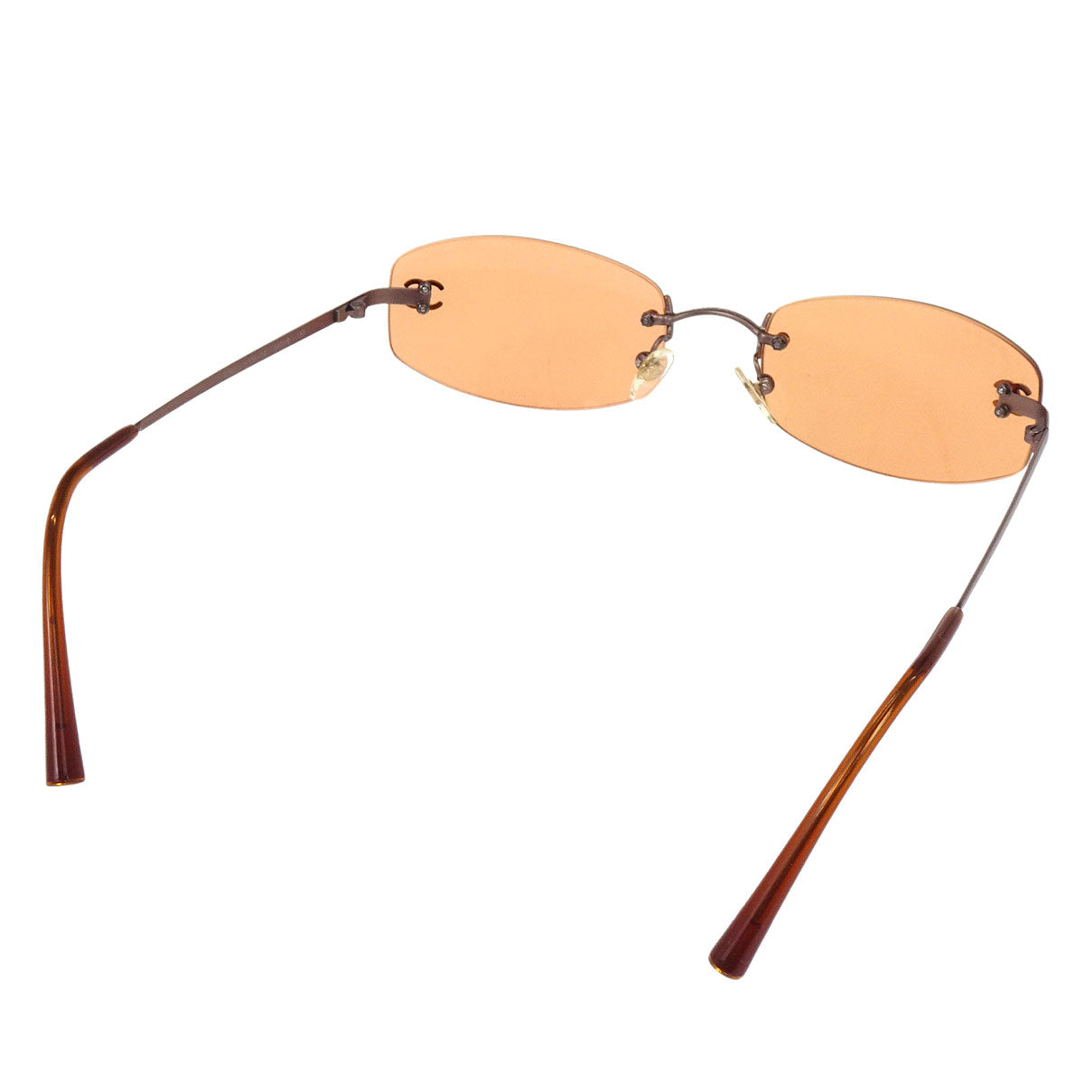 Chanel Sunglasses Eyewear Orange 54□19 Small Good