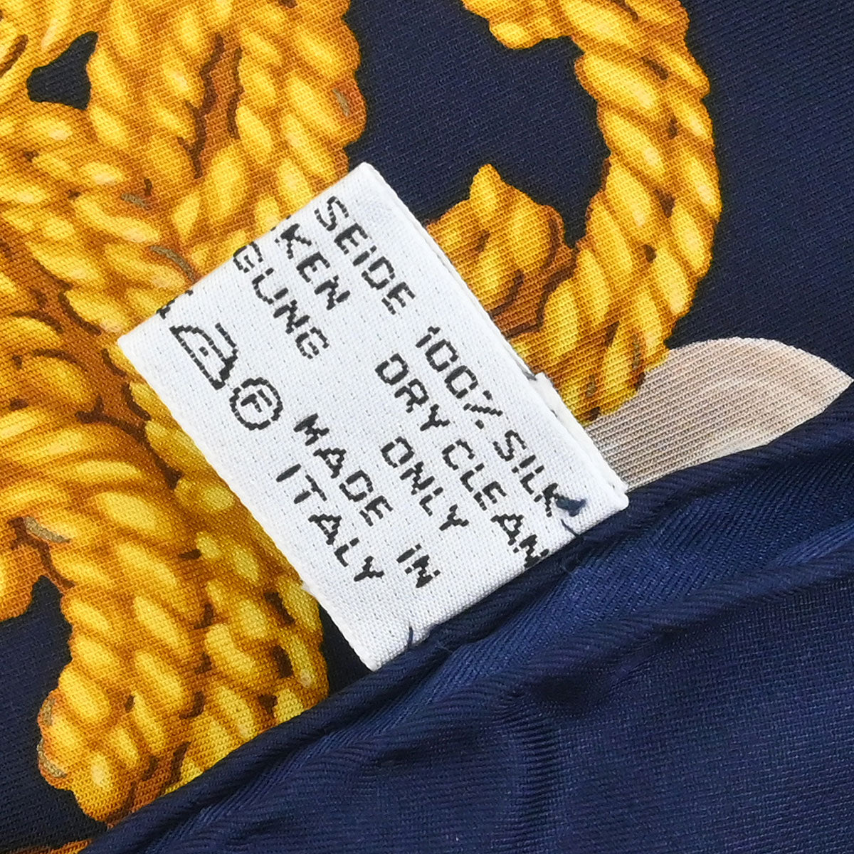 Chanel Navy Scarf Small Good