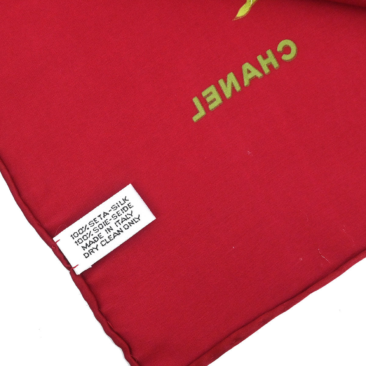Chanel Red Scarf Small Good