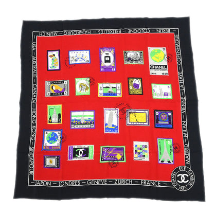 Chanel Red Scarf Small Good