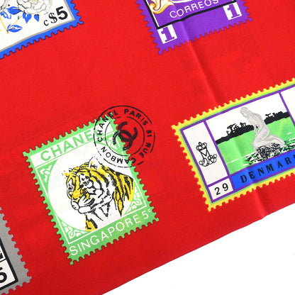 Chanel Red Scarf Small Good