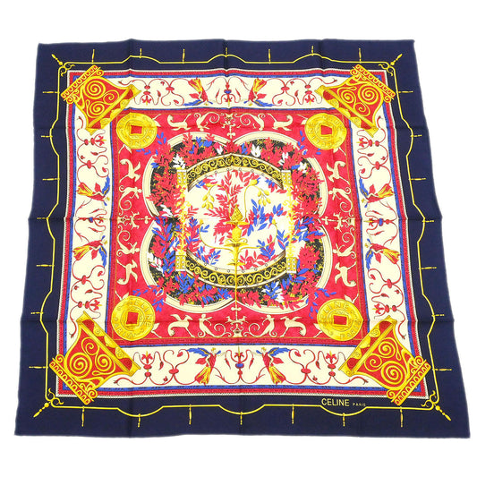 Celine Scarf Navy Small Good