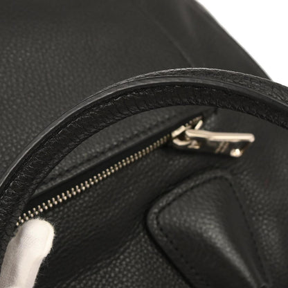 Prada Black Leather 2way Shoulder Tote Handbag