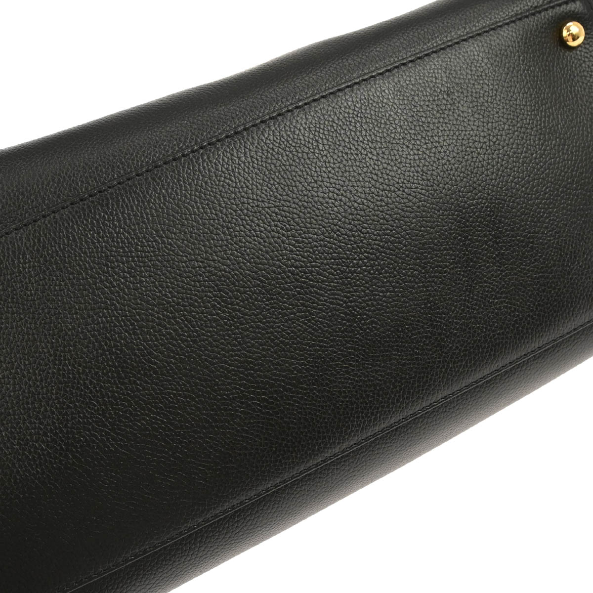 Chanel 2008-2009 Black Calfskin Executive Cerf 2way Shoulder Tote Bag