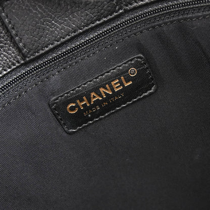 Chanel 2008-2009 Black Calfskin Executive Cerf 2way Shoulder Tote Bag