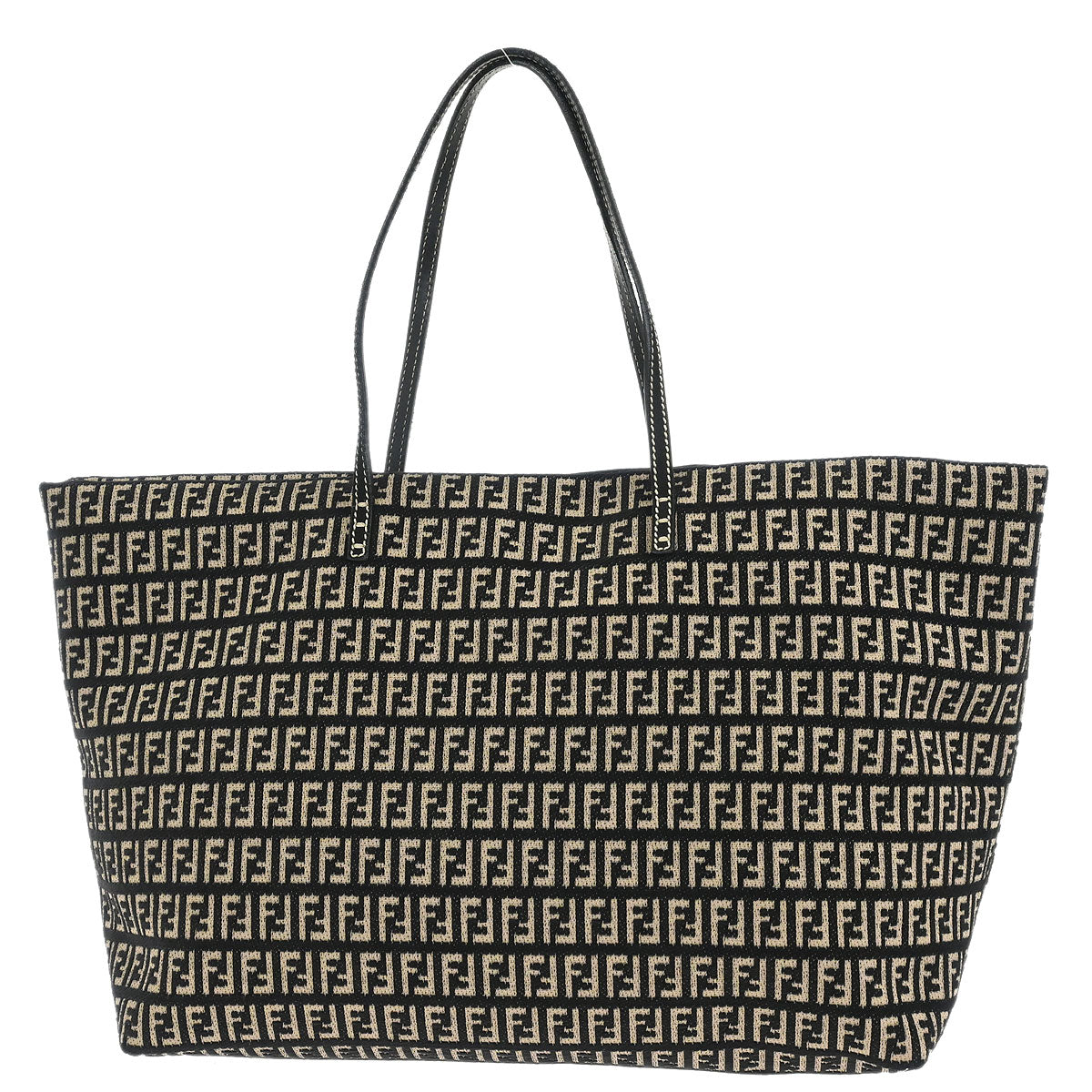 Fendi Black Velvet Zucchino Tote Handbag