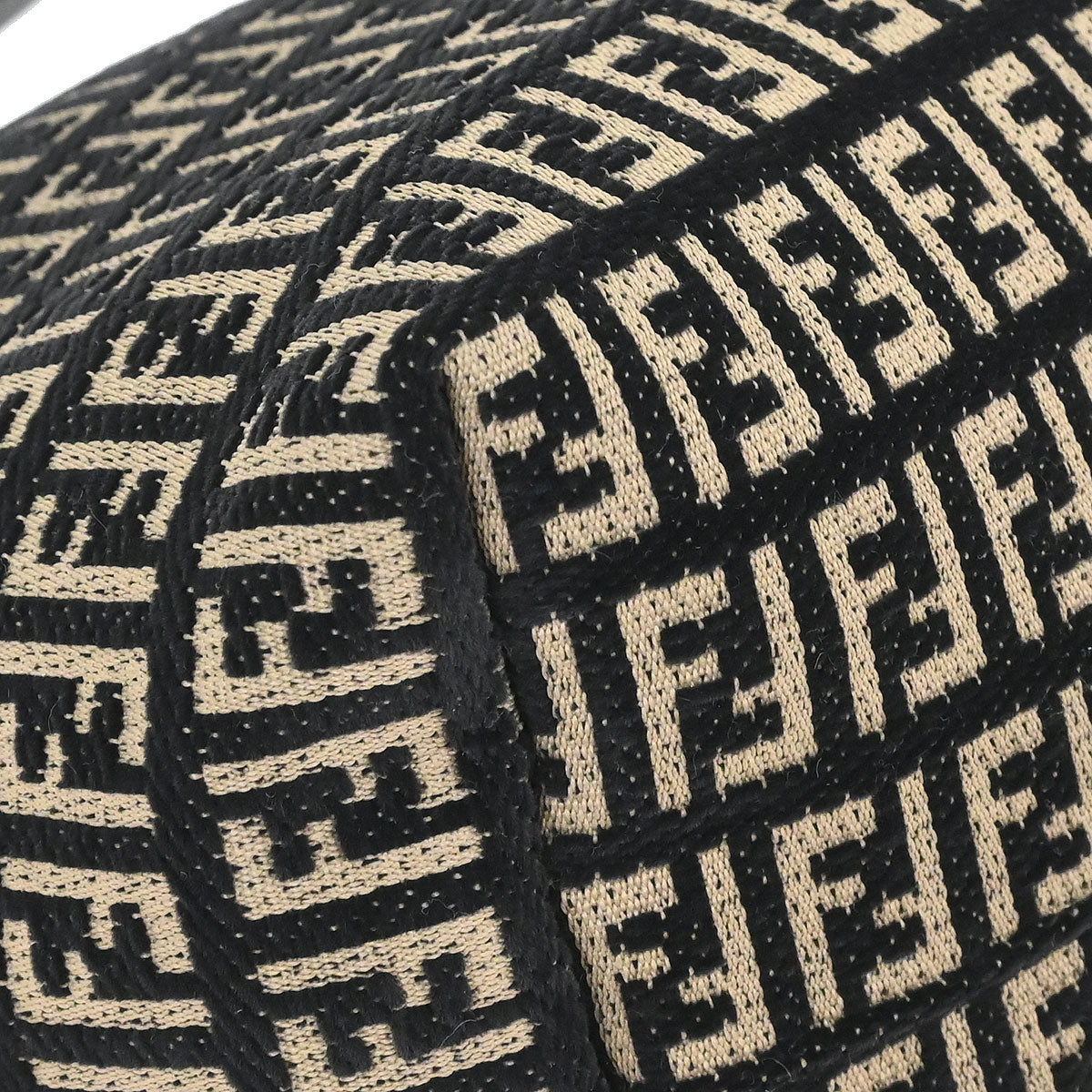 Fendi Black Velvet Zucchino Tote Handbag