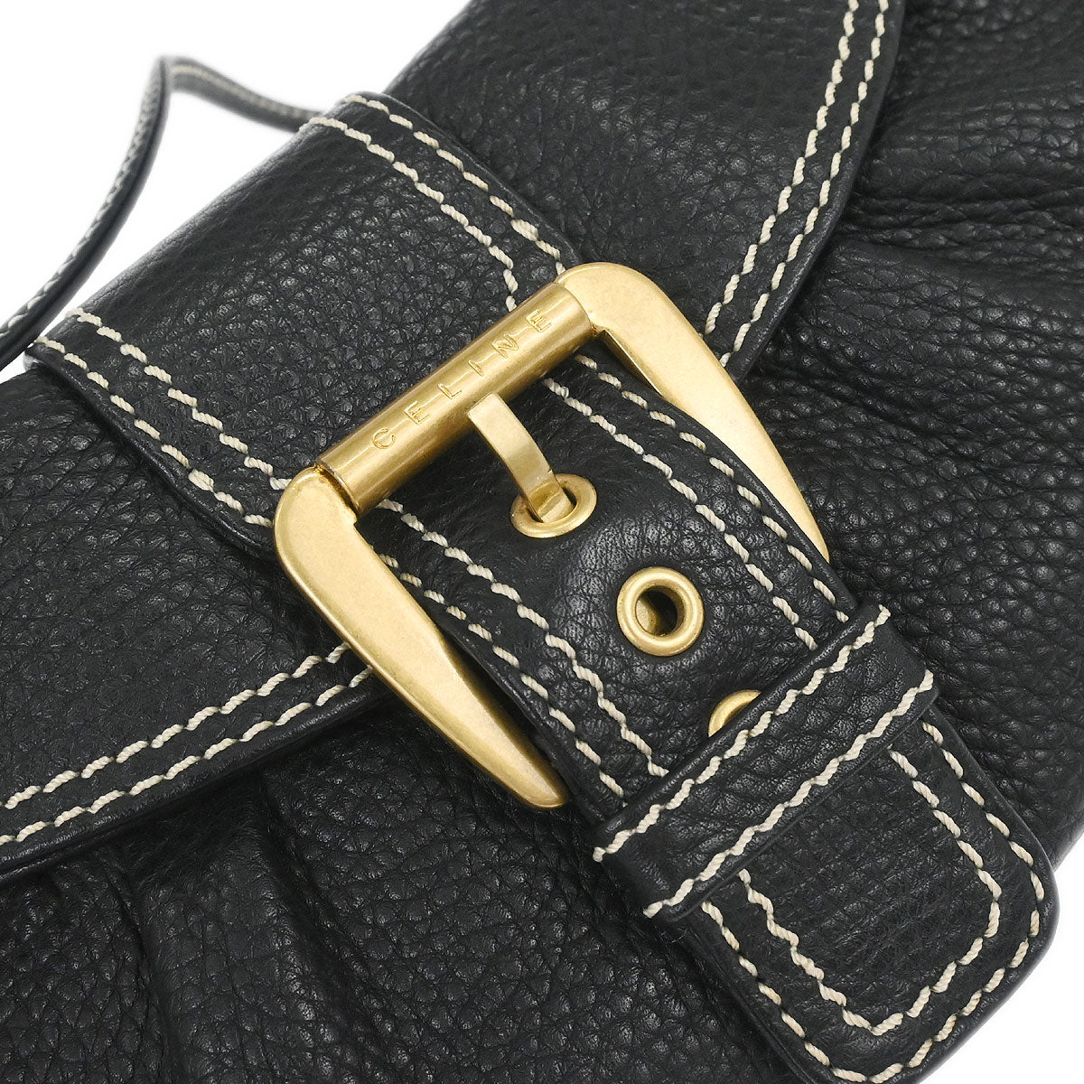 Celine Black Leather Handbag