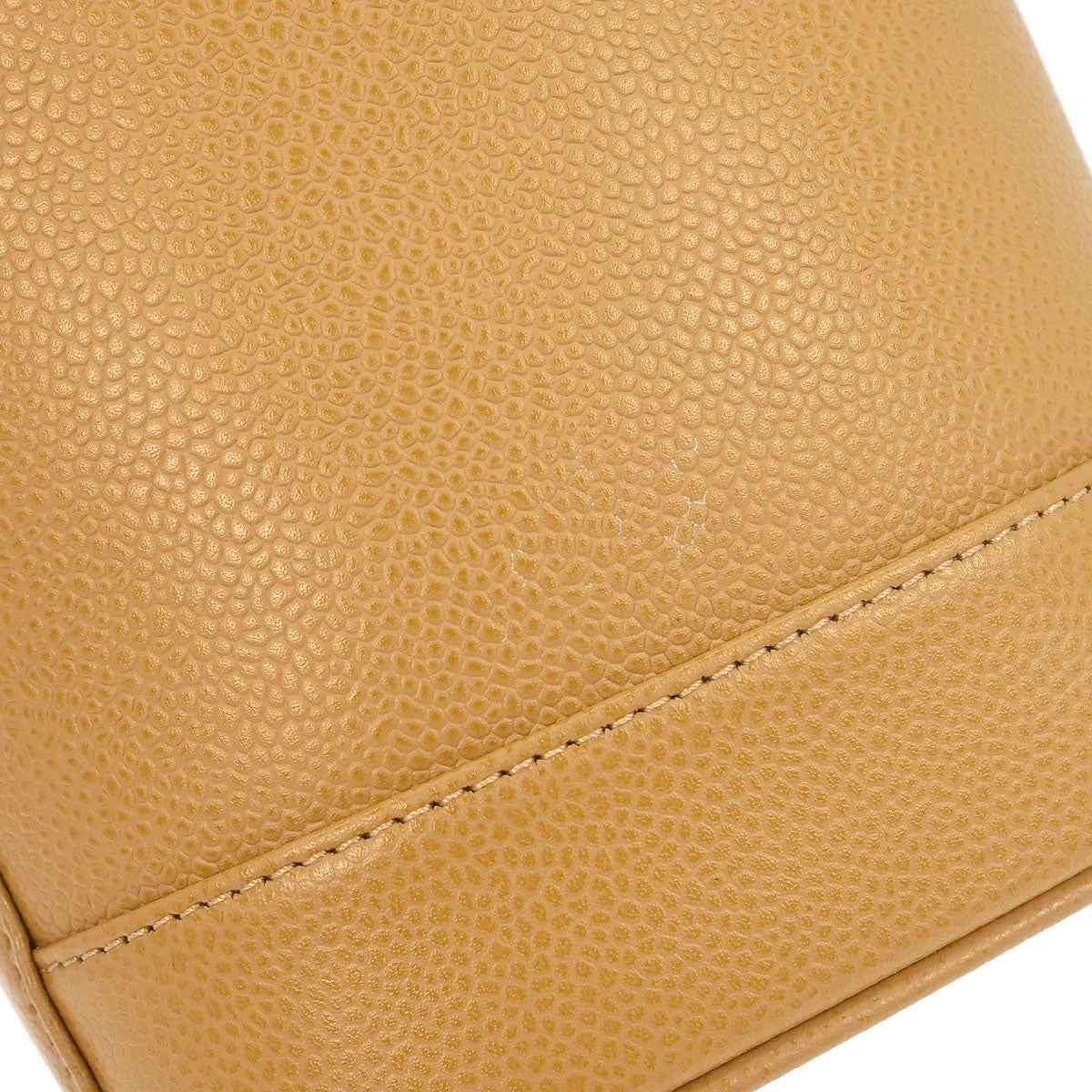 Chanel Beige Caviar Skin Timeless Vanity Handbag