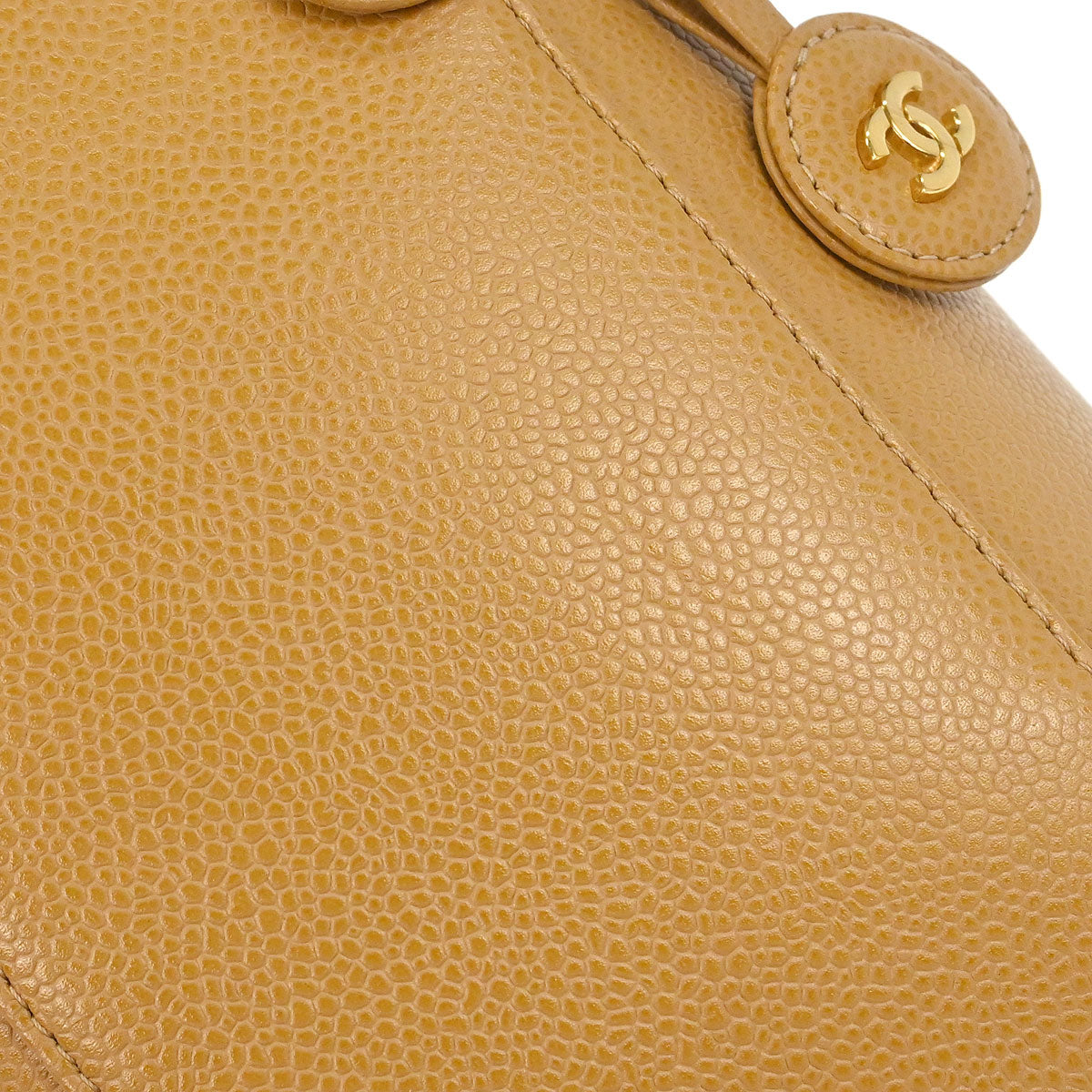 Chanel Beige Caviar Skin Timeless Vanity Handbag