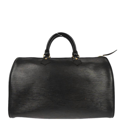 Louis Vuitton Black Epi Speedy 35 Duffle Handbag M42992