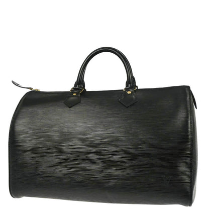 Louis Vuitton Black Epi Speedy 35 Duffle Handbag M42992