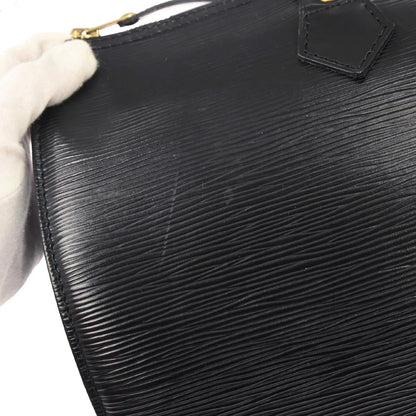 Louis Vuitton Black Epi Speedy 35 Duffle Handbag M42992