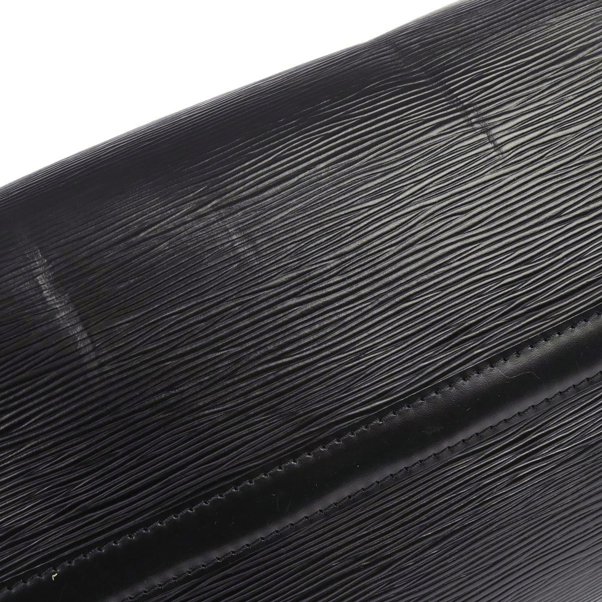 Louis Vuitton Black Epi Speedy 35 Duffle Handbag M42992