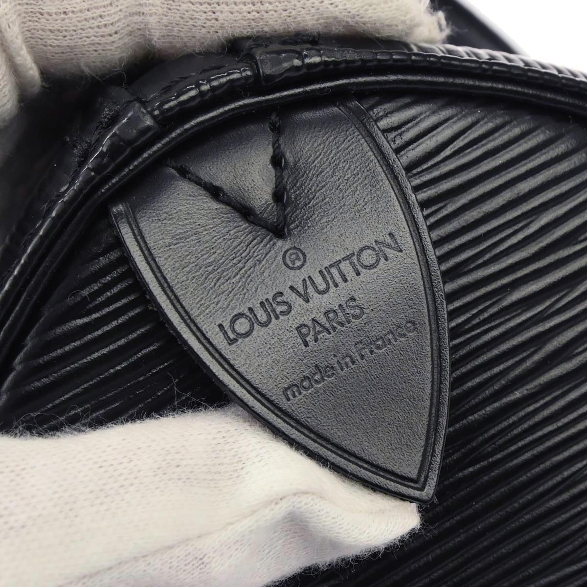 Louis Vuitton Black Epi Speedy 35 Duffle Handbag M42992