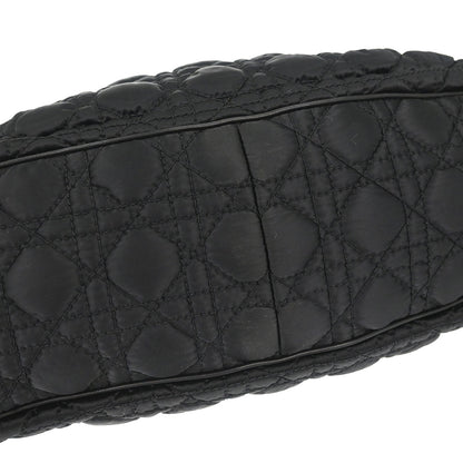 Christian Dior Black Nylon Cannage Charming Doctor Bag Handbag