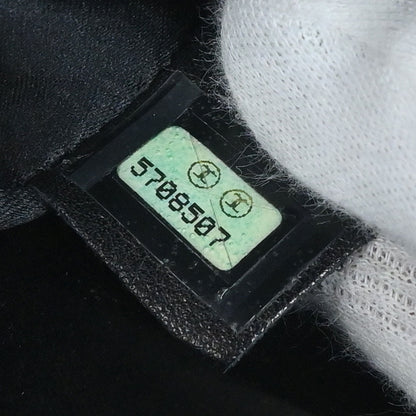 Chanel Black Cotton Small Classic Double Flap Shoulder Bag