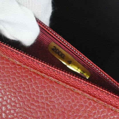 Chanel Bordeaux Caviar Skin Mademoiselle Lock Top Handle Handbag