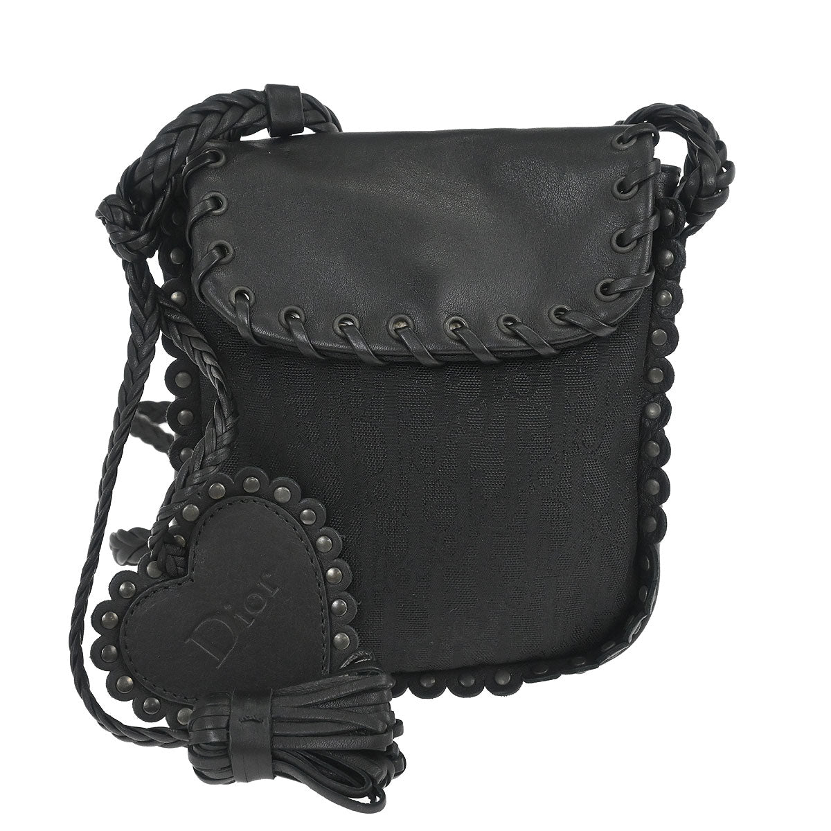 Christian Dior Black Trotter Ethnic Shoulder Bag
