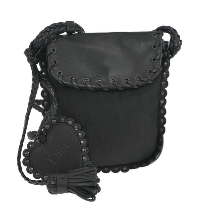 Christian Dior Black Trotter Ethnic Shoulder Bag