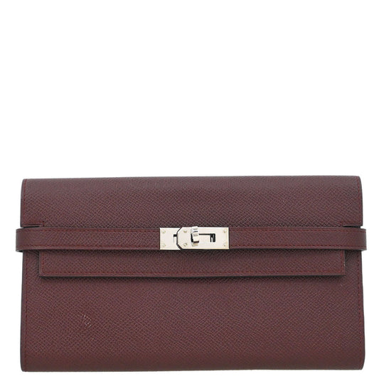 Hermes Bordeaux Epsom Kelly Wallet