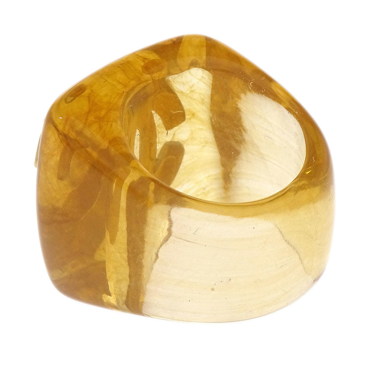 Chanel Ring Clear Acrylic #53