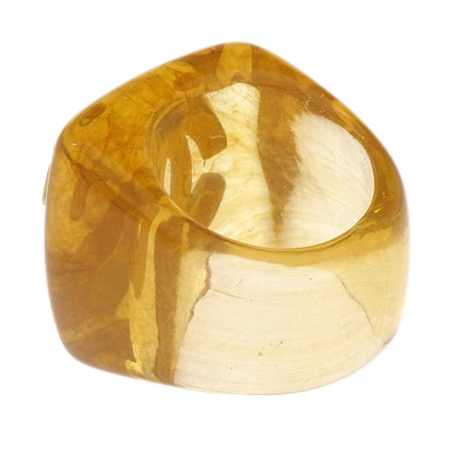 Chanel Ring Clear Acrylic #53