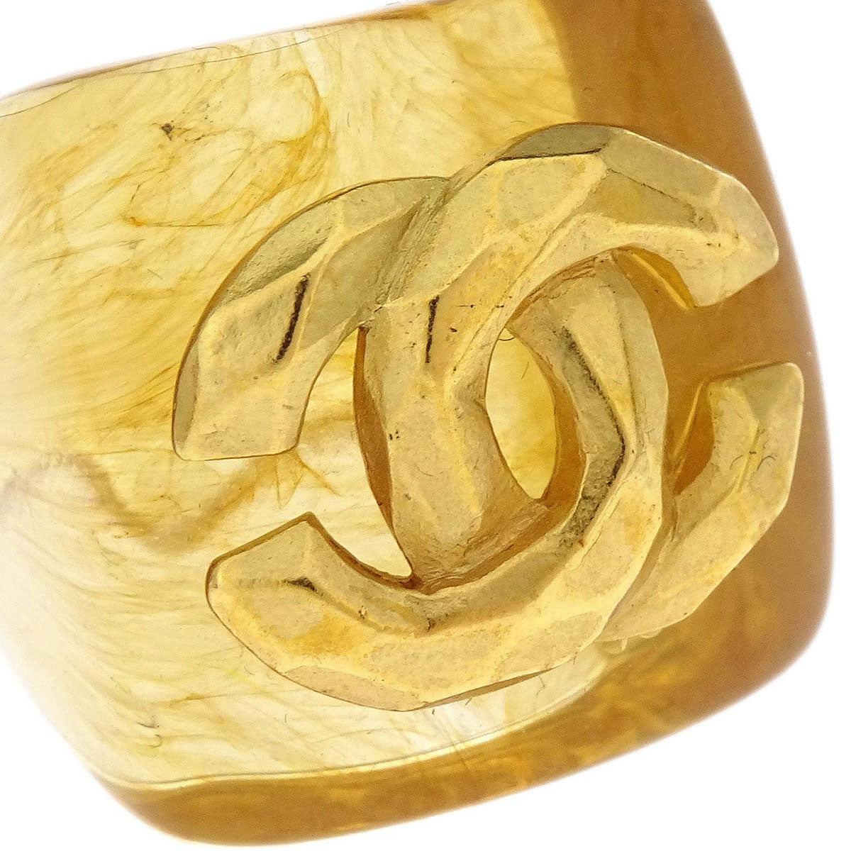 Chanel Ring Clear Acrylic #53