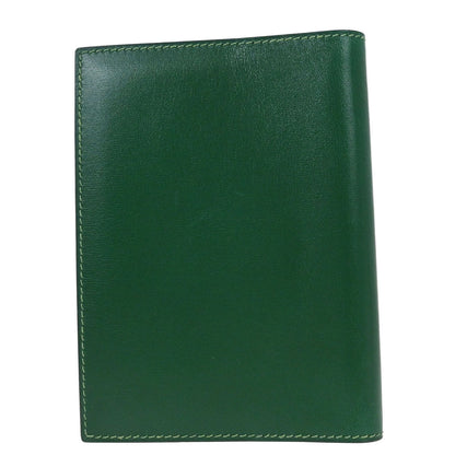 Hermes Green Box Calf Agenda GM Address Book Small Good