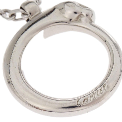 Cartier Panthere Key Holder Bag Charm Silver Small Good