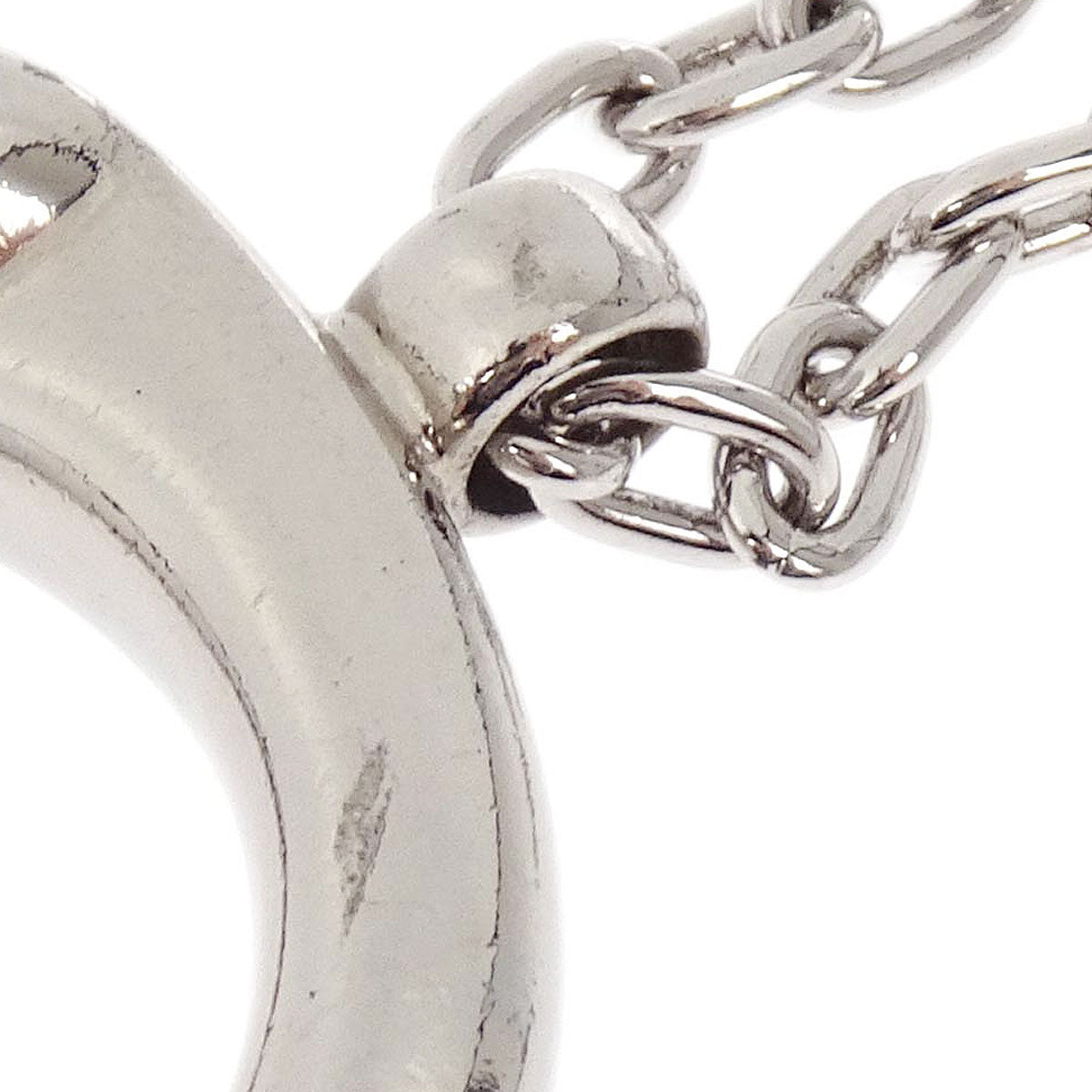 Cartier Panthere Key Holder Bag Charm Silver Small Good