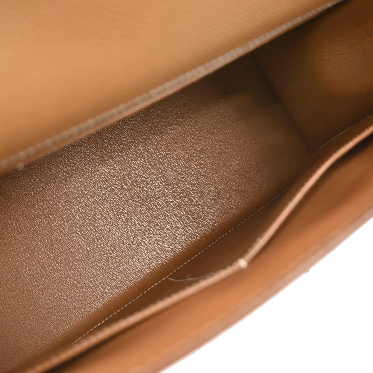 Hermes Gold Courchevel Kelly 32 Sellier 2way Shoulder Handbag