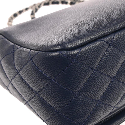 Chanel 2011 Navy Caviar Skin Timeless CC Flap Bag Shoulder Bag