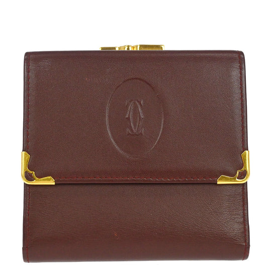 Cartier Must de Cartier Bordeaux Bifold Wallet