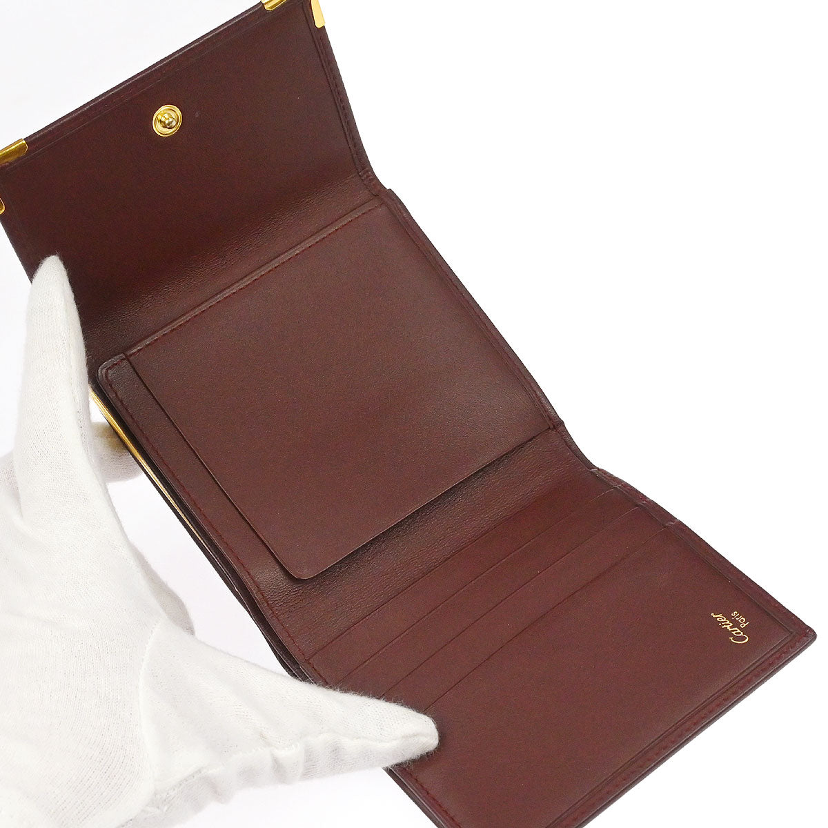 Cartier Must de Cartier Bordeaux Bifold Wallet