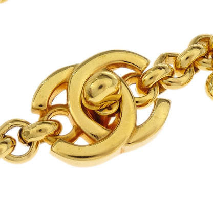 Chanel Turnlock Gold Chain Bracelet 96P