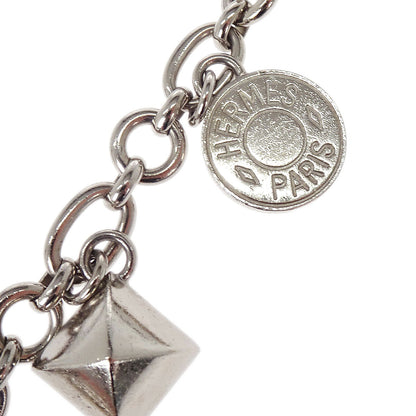 Hermes Amulet 4 Olga Key Holder Bag Charm Silver Small Good