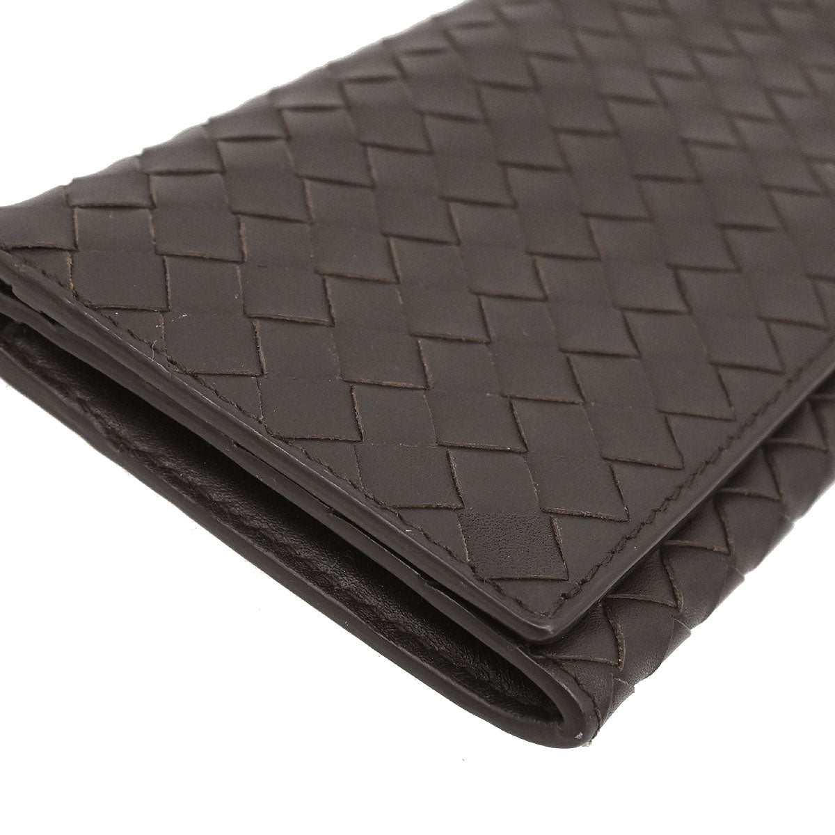 Bottega Veneta Brown Intrecciato Wallet