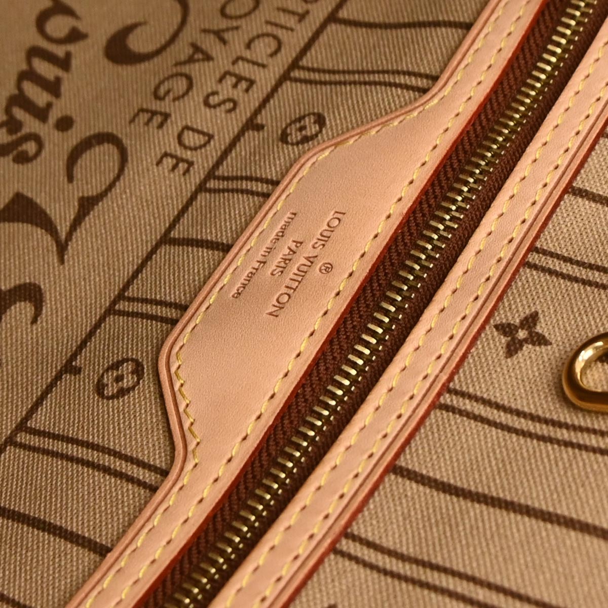 Louis Vuitton Monogram Neverfull MM Shoulder Tote Bag M40156