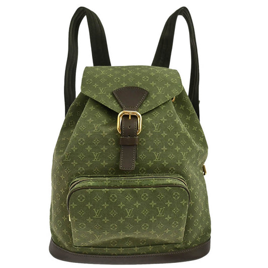 Louis Vuitton Khaki Monogram Mini Montsouris GM Backpack M92456