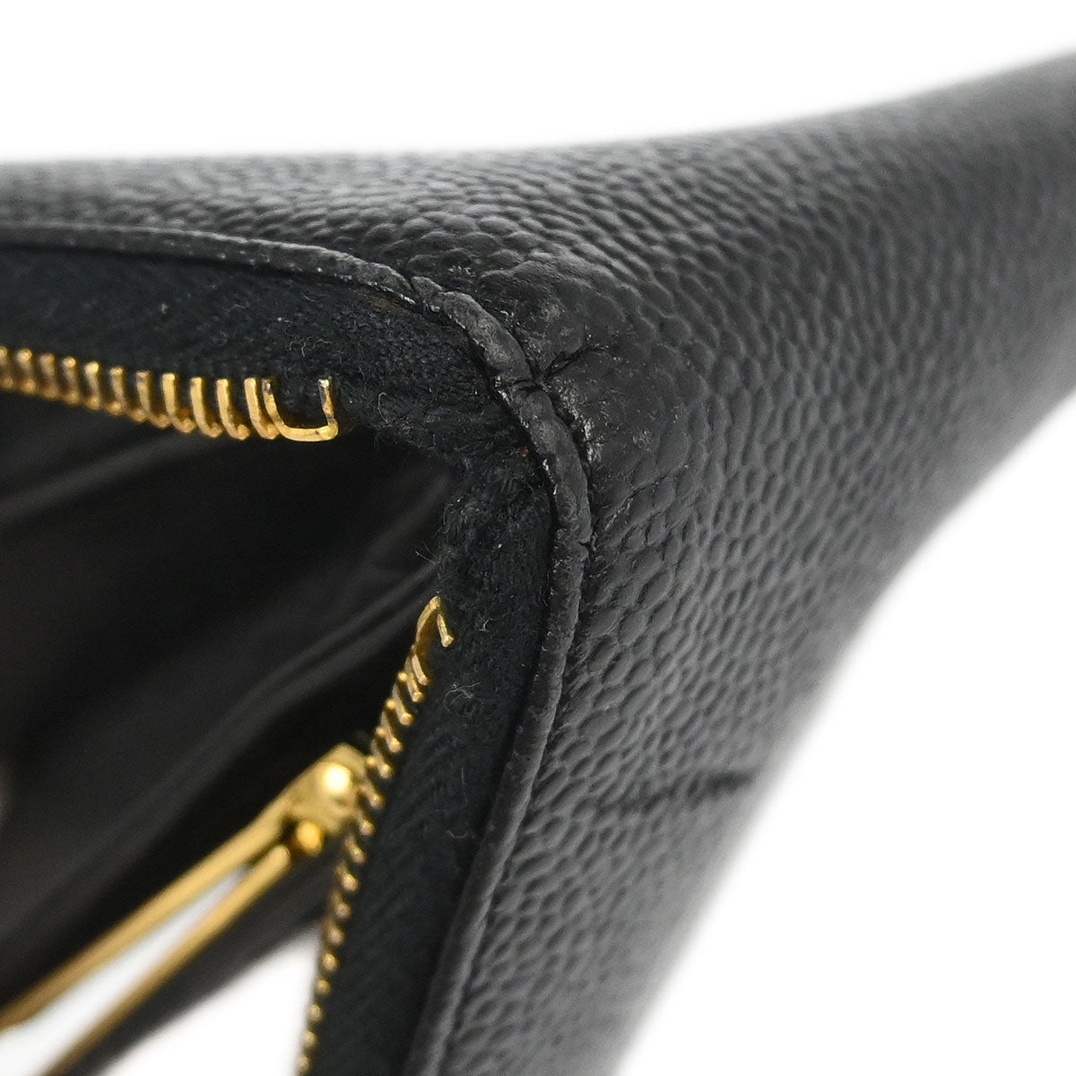 Chanel 1996-1997 Black Caviar Skin Wallet Purse